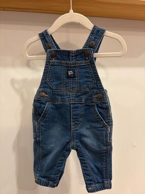 Osh Kosh B’gosh Dark Blue Denim Overalls— 3m